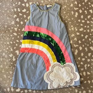 Mini Boden appliqué dress, perfect for St Patrick’s Day!